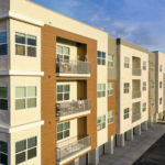 Allure Apartments Multi Family Residential Construction General Contractor Near Me Modesto Stockton Exterior Between Buildings side Balcony