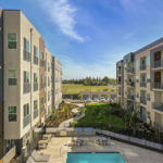 Allure Apartments Multi Family Residential Construction General Contractor Near Me Modesto Stockton Aerial Pool View