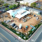 FM Bank Galt Commercial Construction Renovation Remodeling General Contractor Near me aerial view